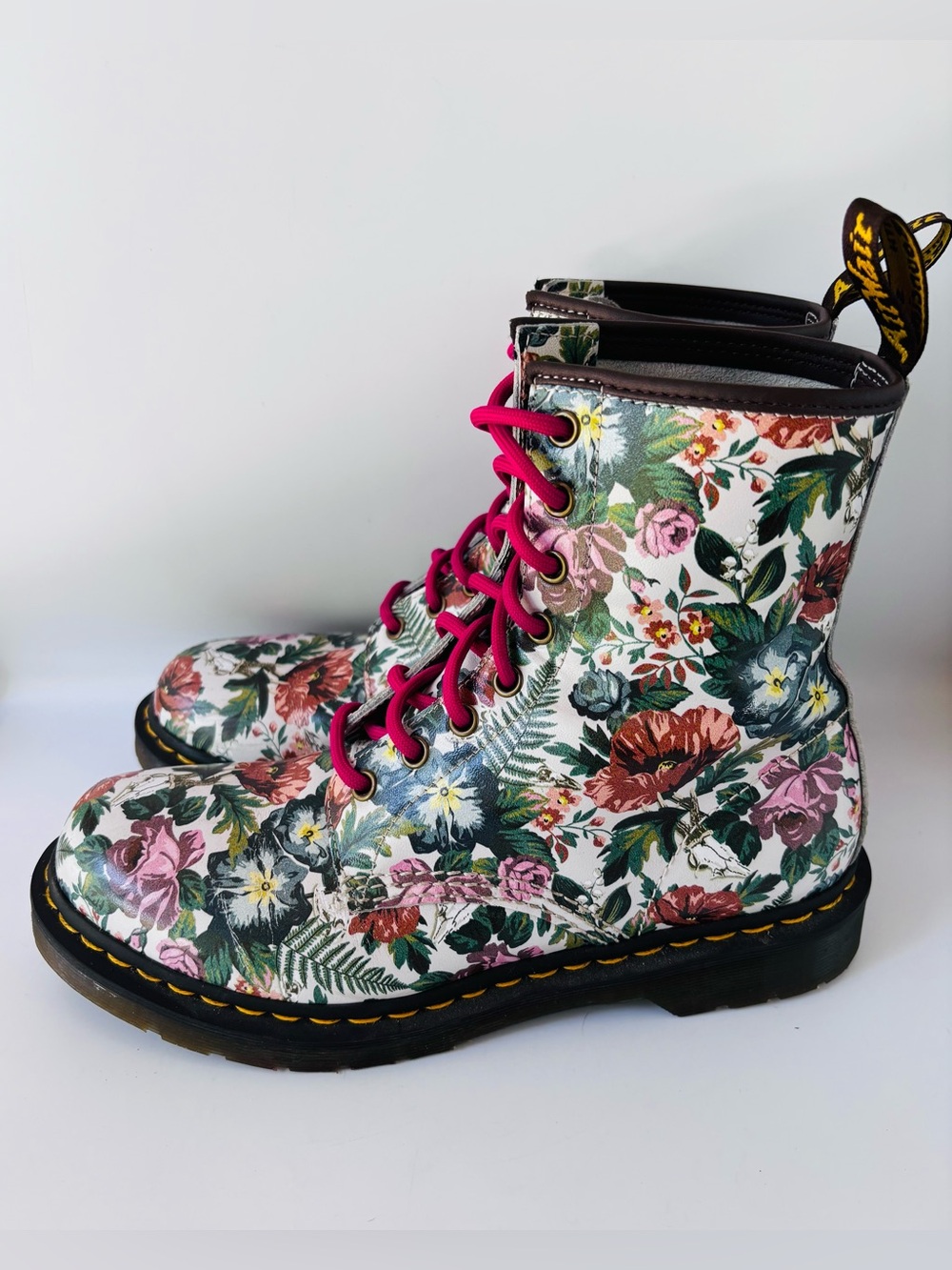 Doc Martens 1460 English Garden Floral Boots Size 9 Women’s Dr. Docs
